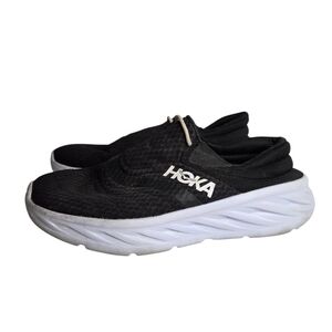 Hoka One One Women's Ora Recovery Shoe 2 Size US 9 Black White (1119398) Comfort